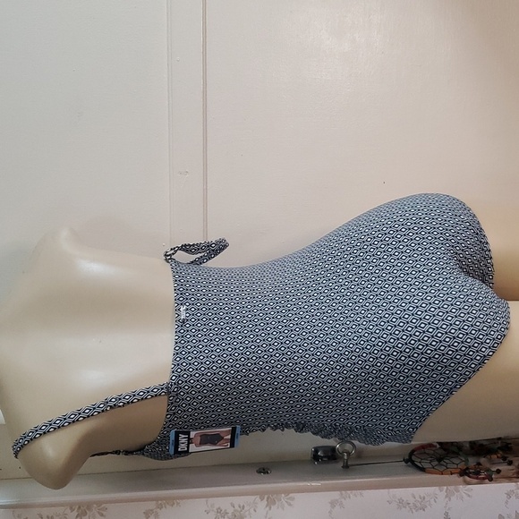 NWT DKNY Black and White swim 4-Way Stretch Fabric Size L - Picture 5 of 9